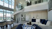 Living room of Attic for sale in  Barcelona Capital  with Air Conditioner, Heating and Private garden