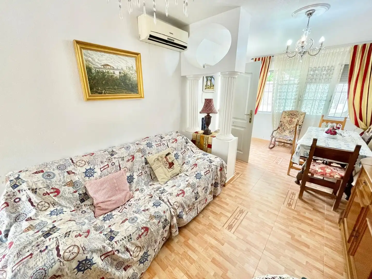 Sala d'estar de Casa o xalet de lloguer en San Javier amb Aire condicionat, Terrassa i Moblat
