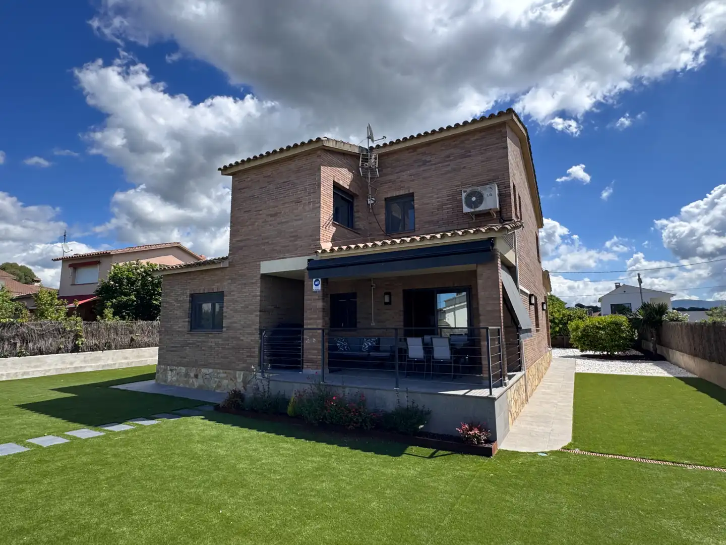 Exterior view of Houses for sale in Sant Antoni de Vilamajor  with Air Conditioner, Heating and Private garden