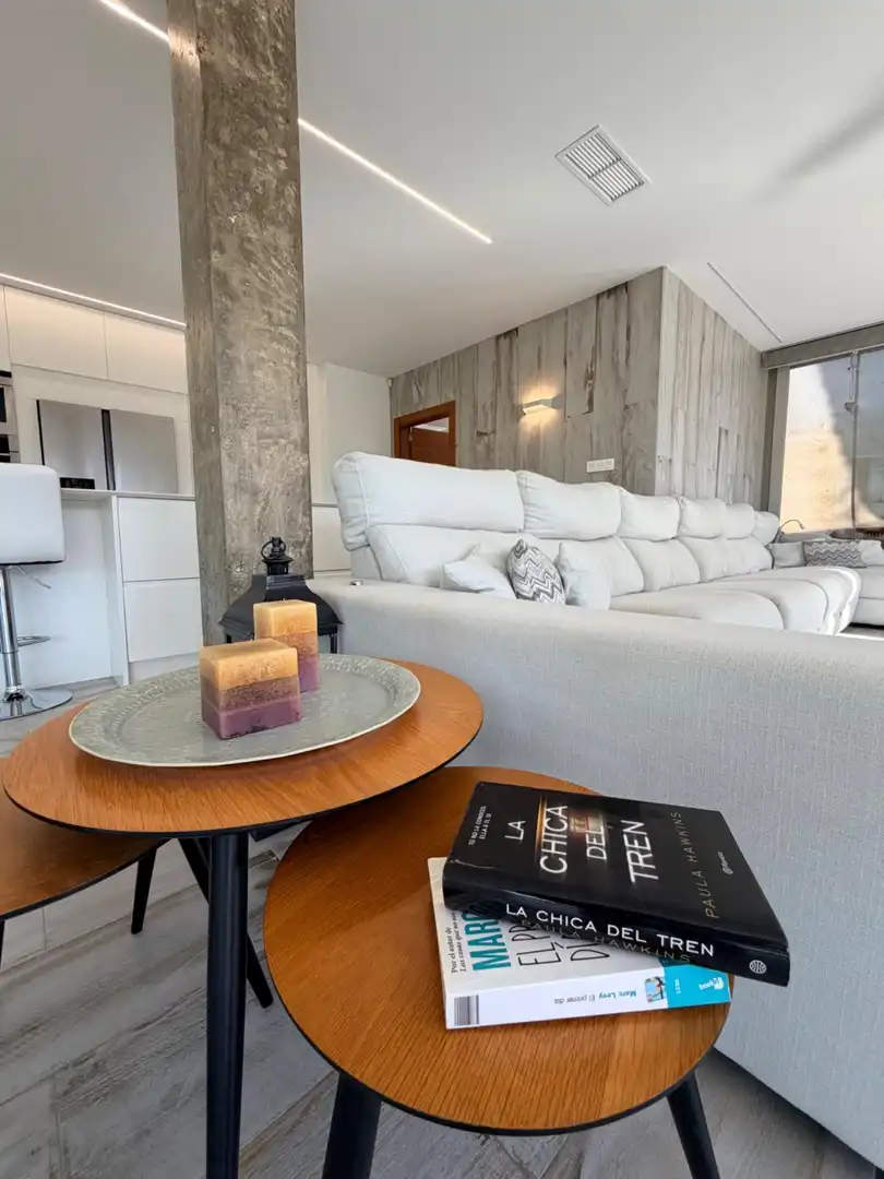Sala de estar de Casa o chalet de alquiler en Elche / Elx con Aire acondicionado, Calefacción y Jardín privado