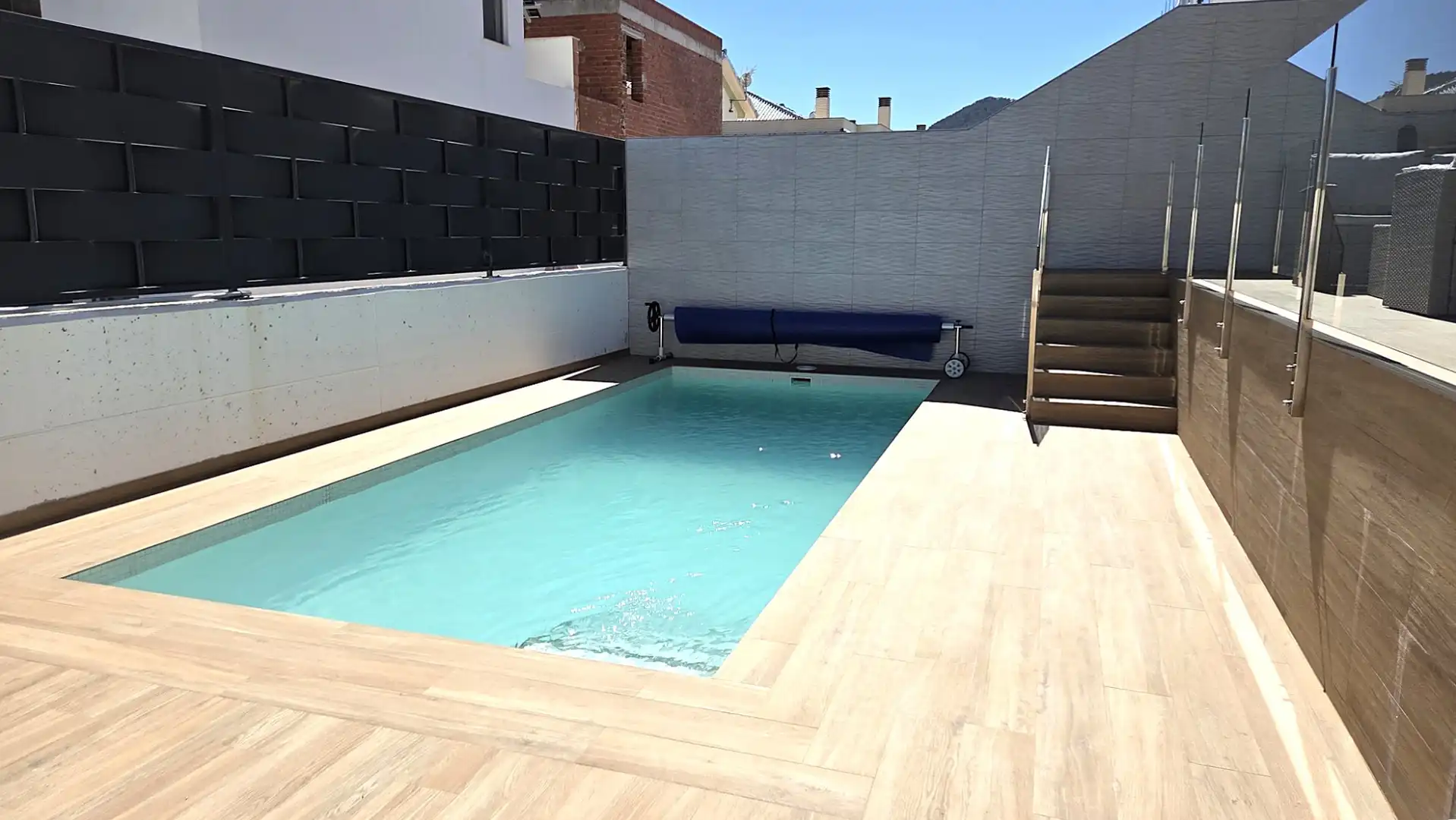Piscina de Casa adosada en venta en Cartagena con Aire acondicionado, Calefacción y Jardín privado