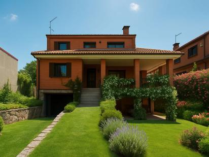 Exterior view of House or chalet for sale in Fuente El Saz de Jarama  with Heating, Private garden and Terrace