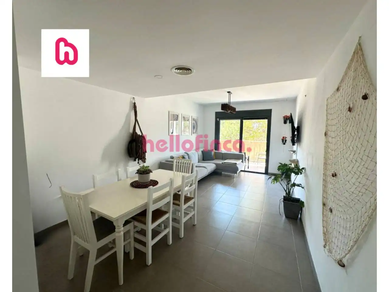 Sala de estar de Piso en venta en L'Ametlla de Mar  con Aire acondicionado, Amueblado y Balcón