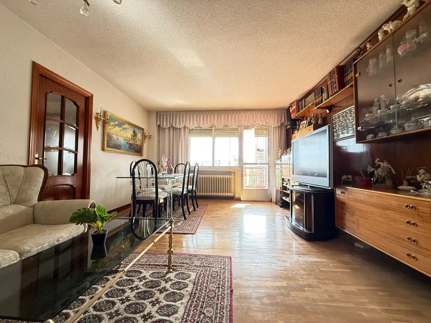 Wohnzimmer von Wohnung zum Verkauf in Móstoles mit Heizung, Parkett und Terrasse