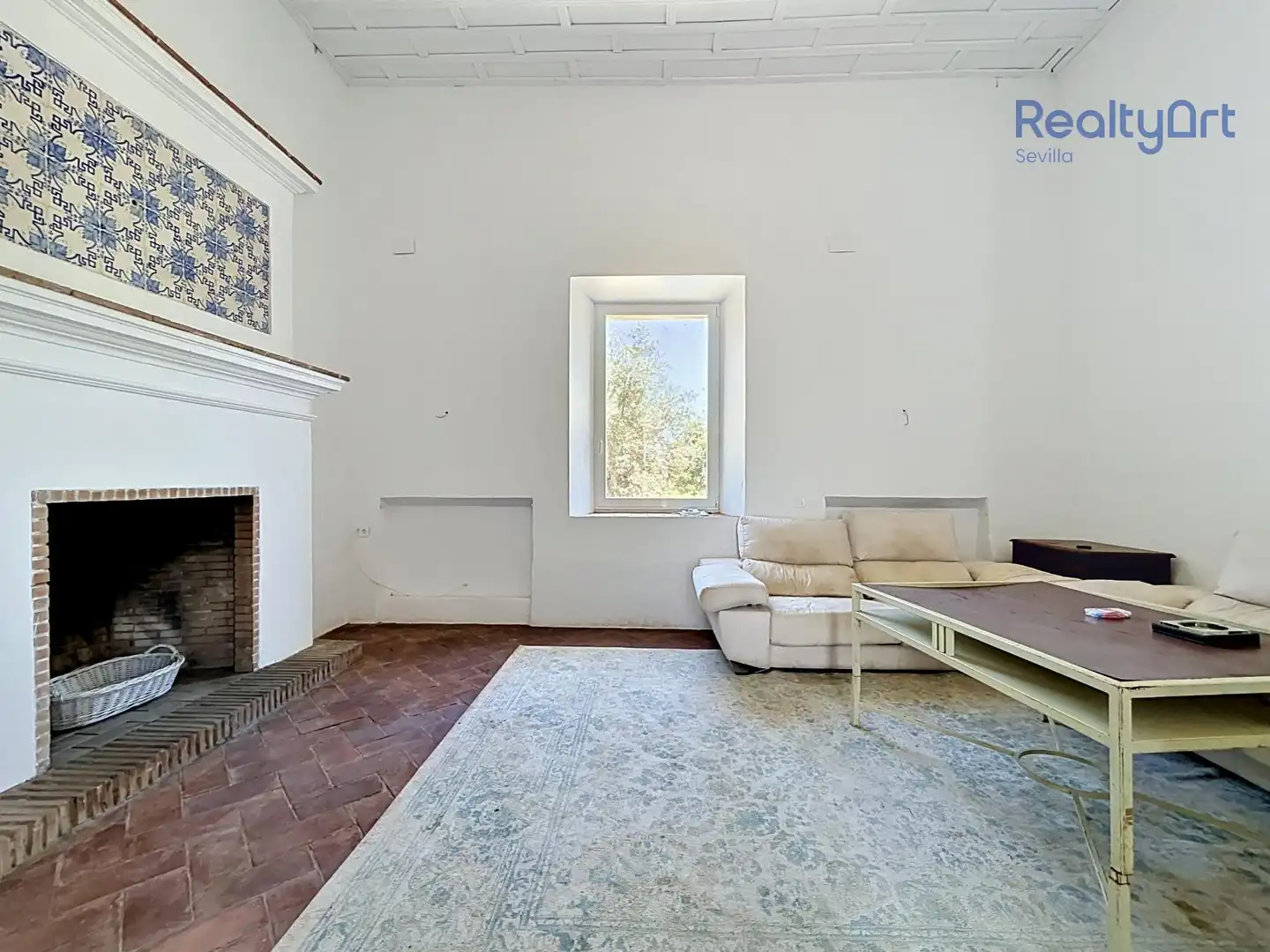 Sala de estar de Finca rústica en venta en Bollullos de la Mitación con Jardín privado y Piscina