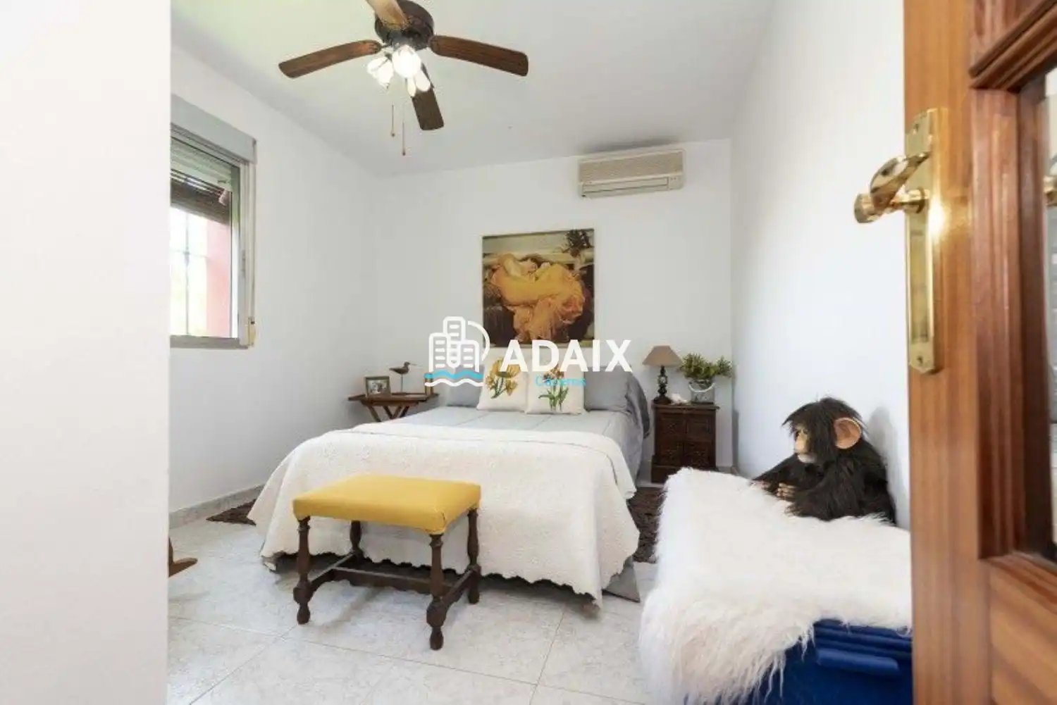 Schlafzimmer von Einfamilien-Reihenhaus zum Verkauf in Cáceres mit Klimaanlage und Terrasse