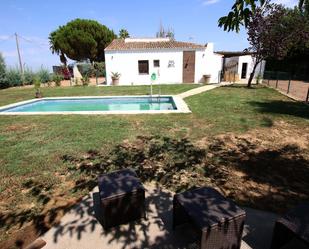 Garden of House or chalet for sale in Valdelacalzada  with Air Conditioner and Swimming Pool