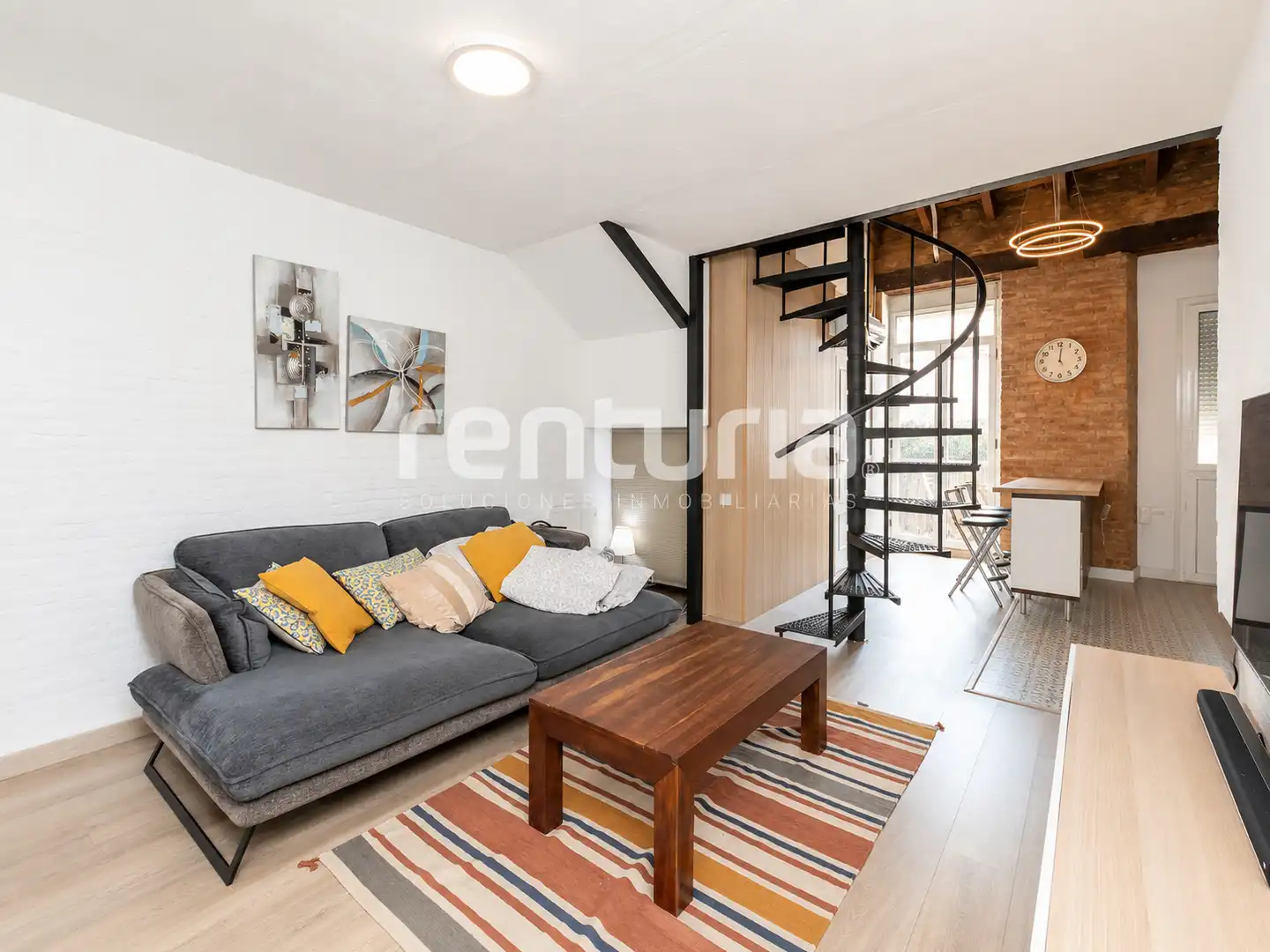 Sala de estar de Dúplex en venta en Valencia con Aire acondicionado, Calefacción y Terraza