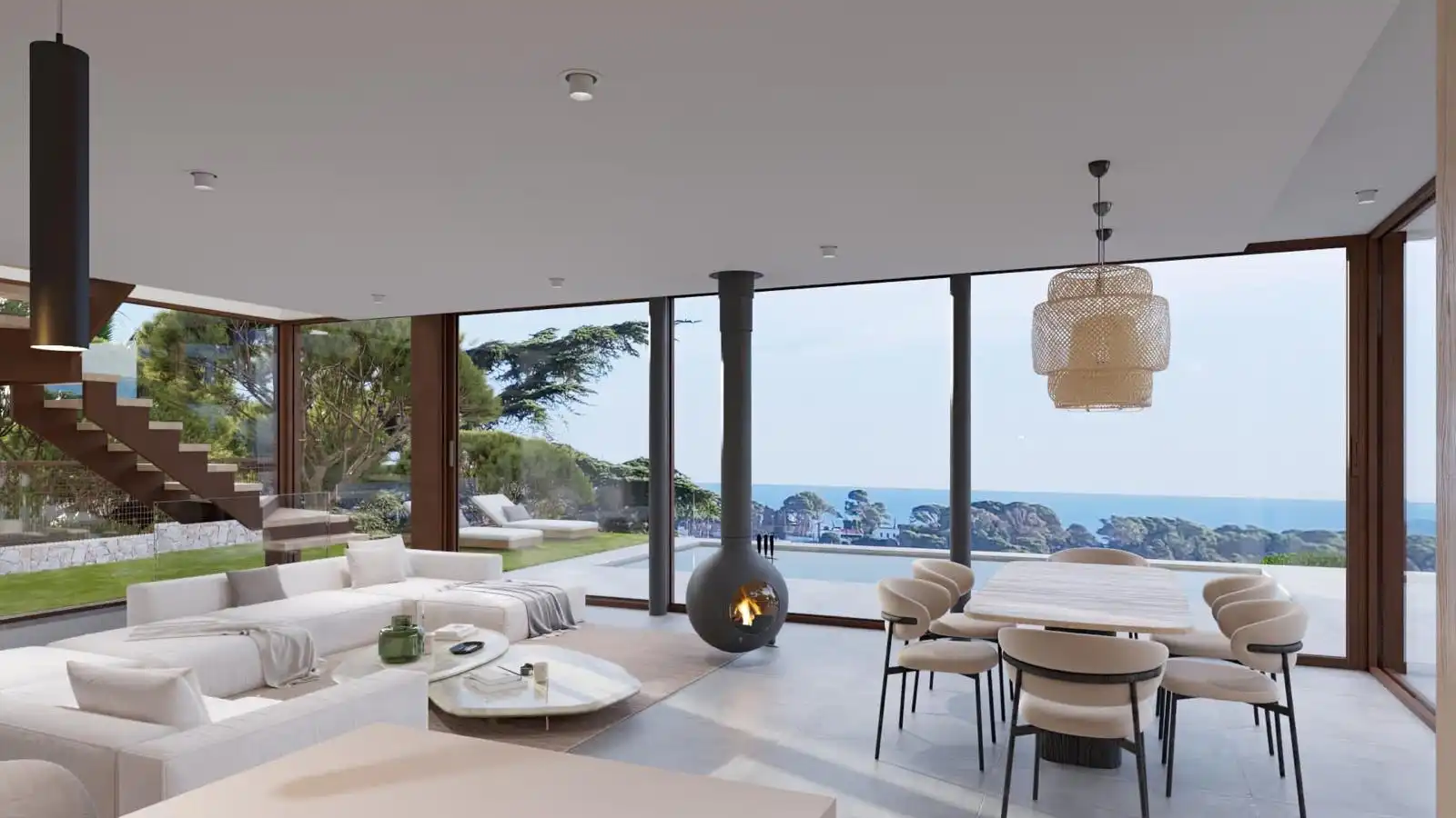 Living room of Houses for sale in Sant Feliu de Guíxols  with Air Conditioner, Heating and Terrace