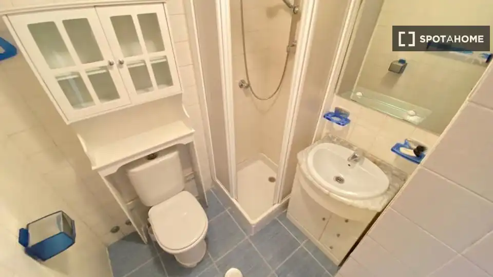 Bathroom of Flat for rent in Madrid  with Air Conditioner, Heating and Furnished