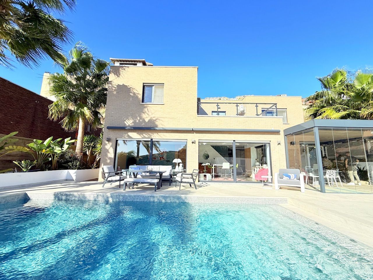 Swimming pool of House or chalet for sale in Torrox  with Air Conditioner, Heating and Private garden