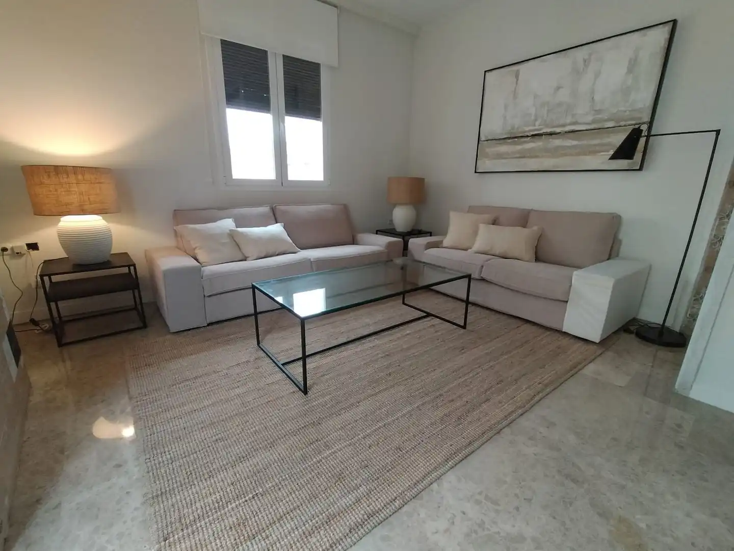 Wohnzimmer von Dachboden zur Miete in Málaga mit Klimaanlage und Terrasse