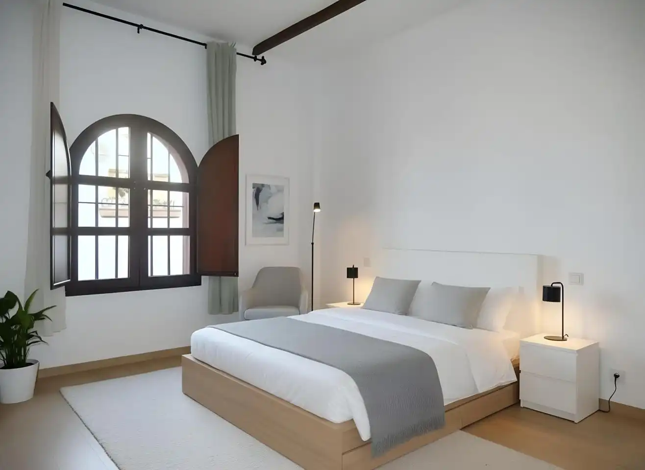 Habitación de Casa adosada en venta en Sevilla con Aire acondicionado, Calefacción y Parquet
