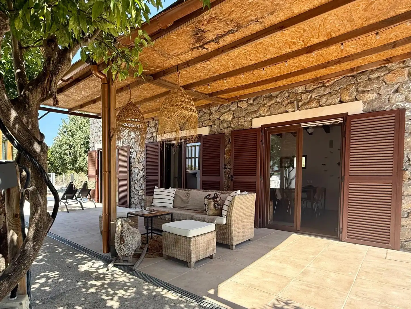 Terrace of Country homes for sale in Campanet  with Heating, Private garden and Swimming Pool