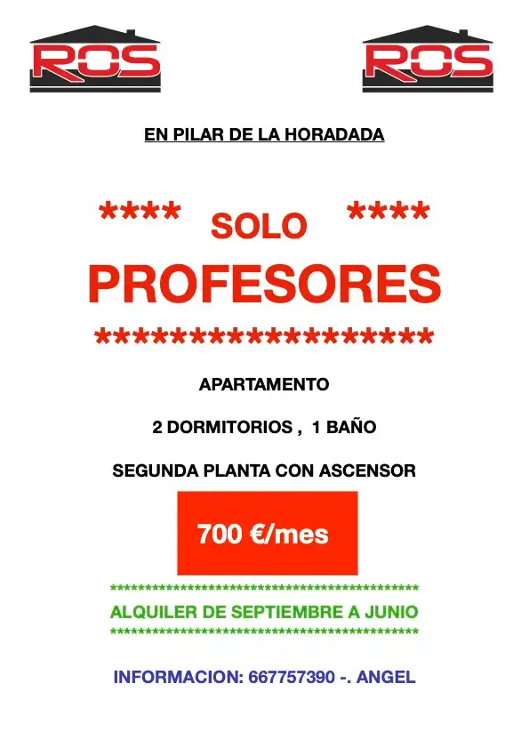 Apartamento con ascensor en alquiler en Pilar de la Horadada ciudad