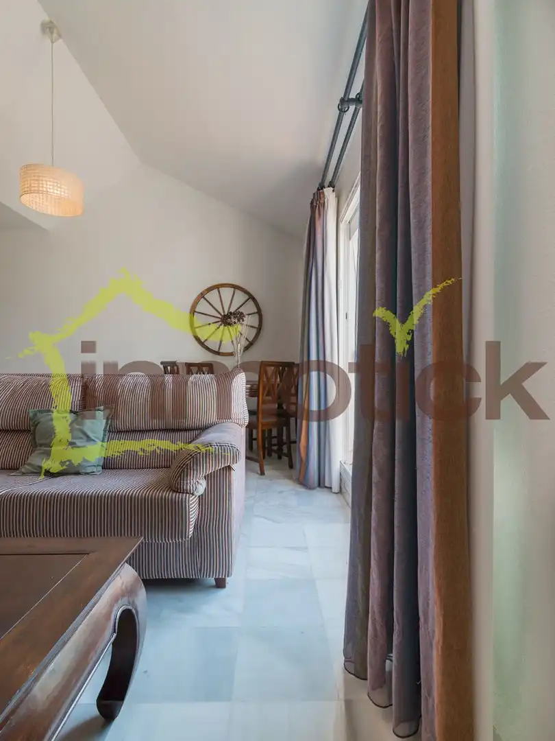 Sala de estar de Ático de alquiler en El Portil con Aire acondicionado, Terraza y Amueblado