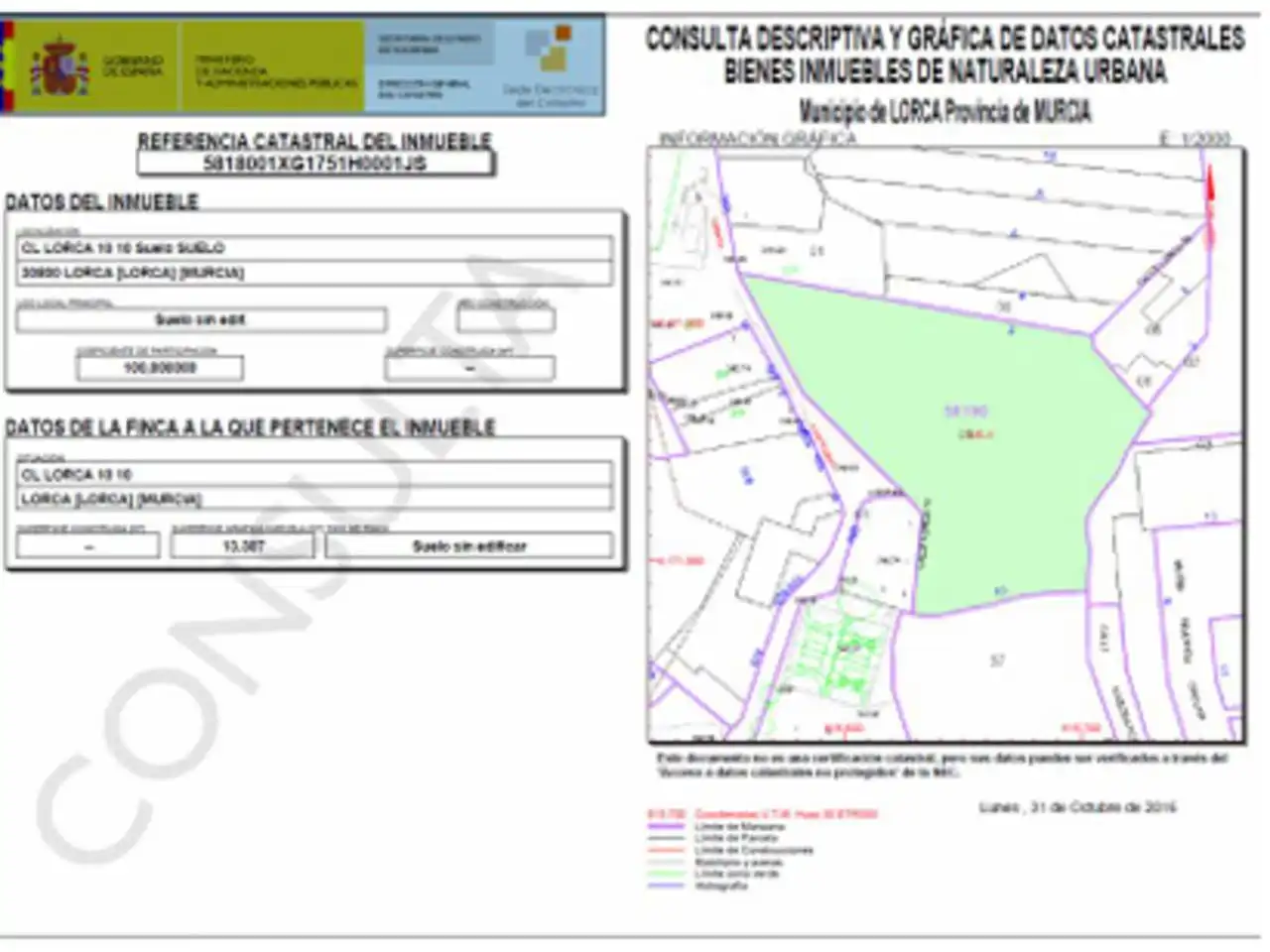Residencial en venta en Lorca