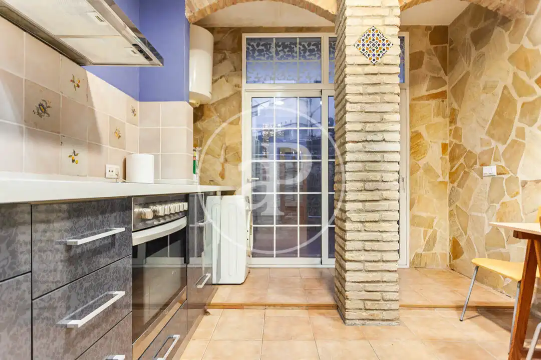 Küche von Wohnung zum Verkauf in Valencia mit Klimaanlage, Heizung und Terrasse