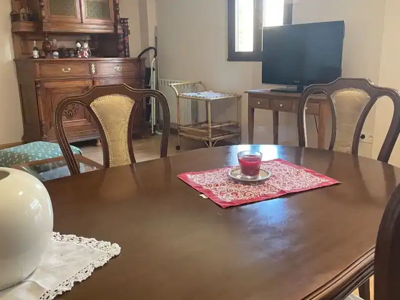Dining room of Flat for rent in Valdevimbre  with Parquet flooring and Furnished