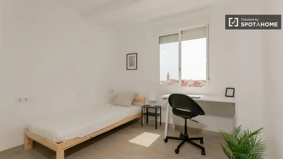 Bedroom of Flat for rent in Puçol  with Air Conditioner, Heating and Furnished