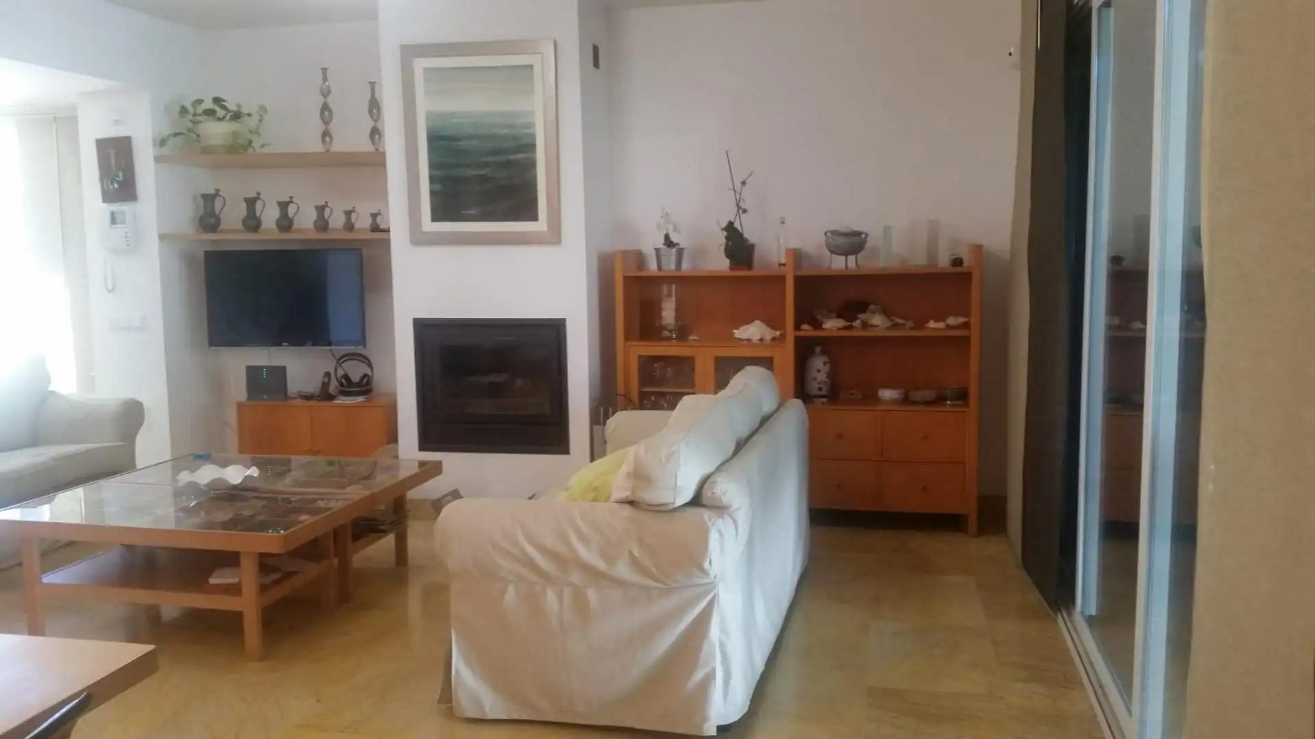 Sala de estar de Casa o chalet de alquiler en Almería con Aire acondicionado, Jardín privado y Terraza