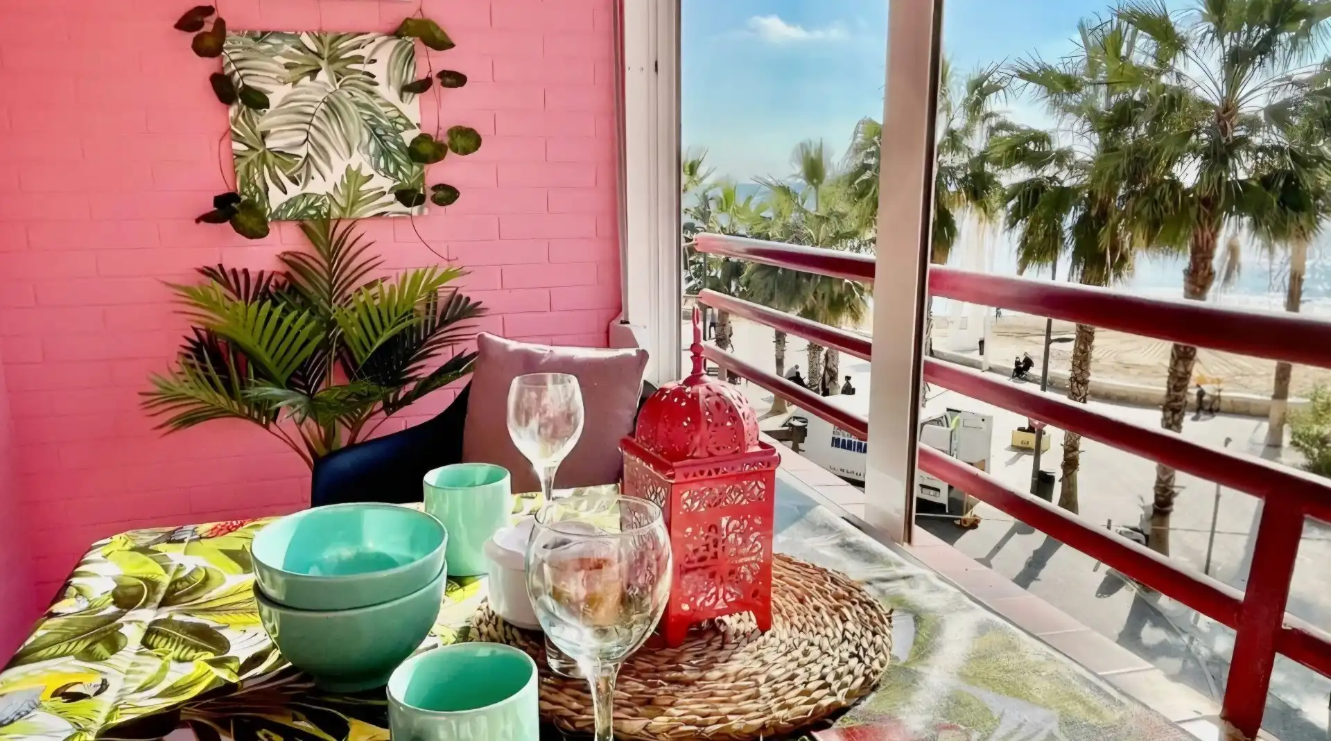 Terrasse von Wohnungen zum Verkauf in Calpe / Calp mit Klimaanlage, Terrasse und Möbliert