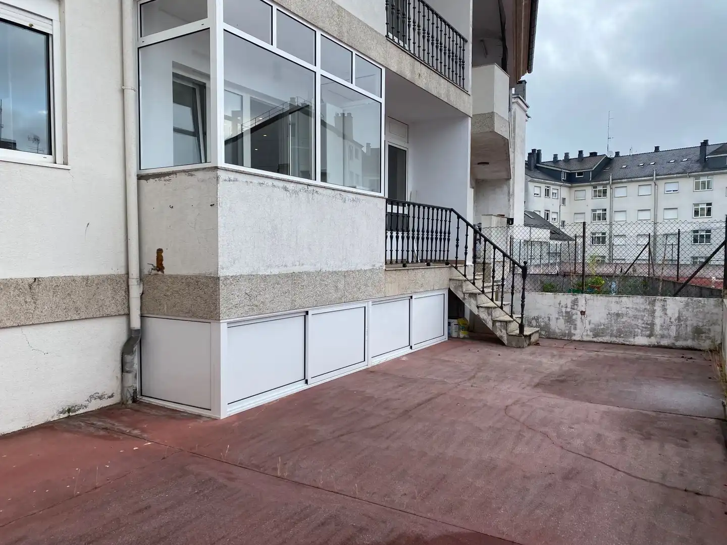 Terraza de Piso de alquiler en Lugo con Calefacción y Trastero