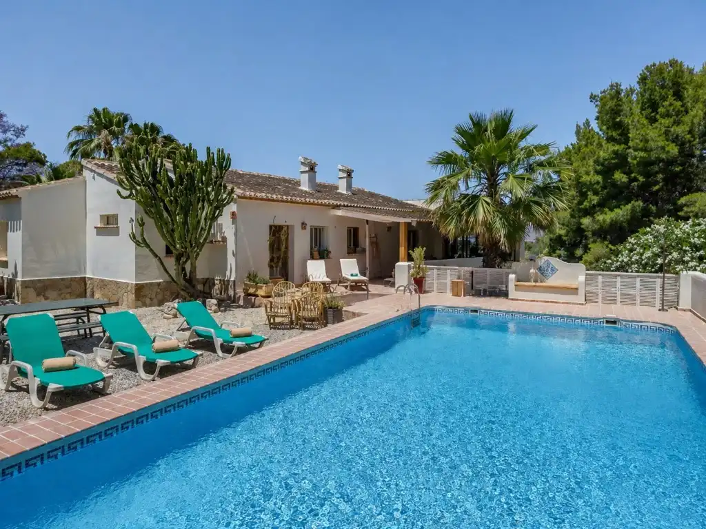 Außenansicht von Haus oder Chalet zur Miete in Jávea / Xàbia mit Heizung, Privatgarten und Terrasse