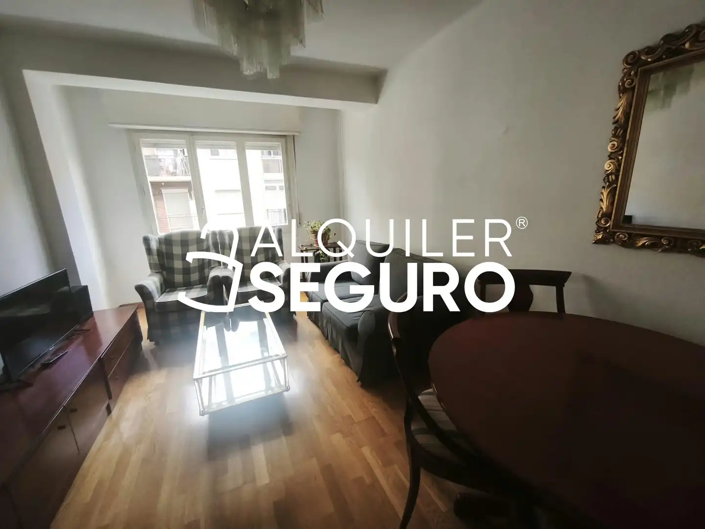 Wohnzimmer von Wohnung zur Miete in Zaragoza mit Heizung, Terrasse und Möbliert