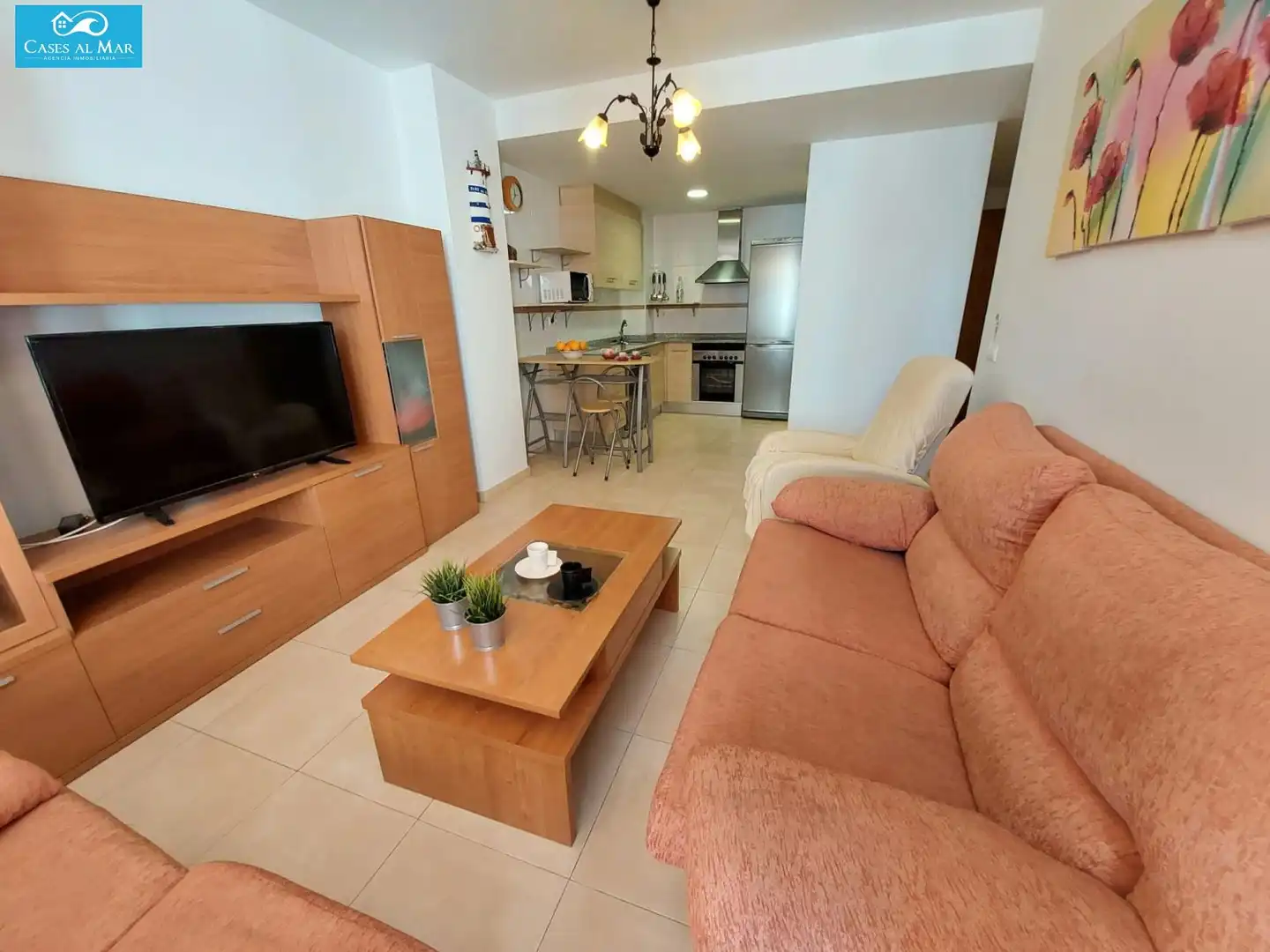 Sala d'estar de Apartament en venda en Oropesa del Mar / Orpesa amb Aire condicionat, Calefacció i Terrassa