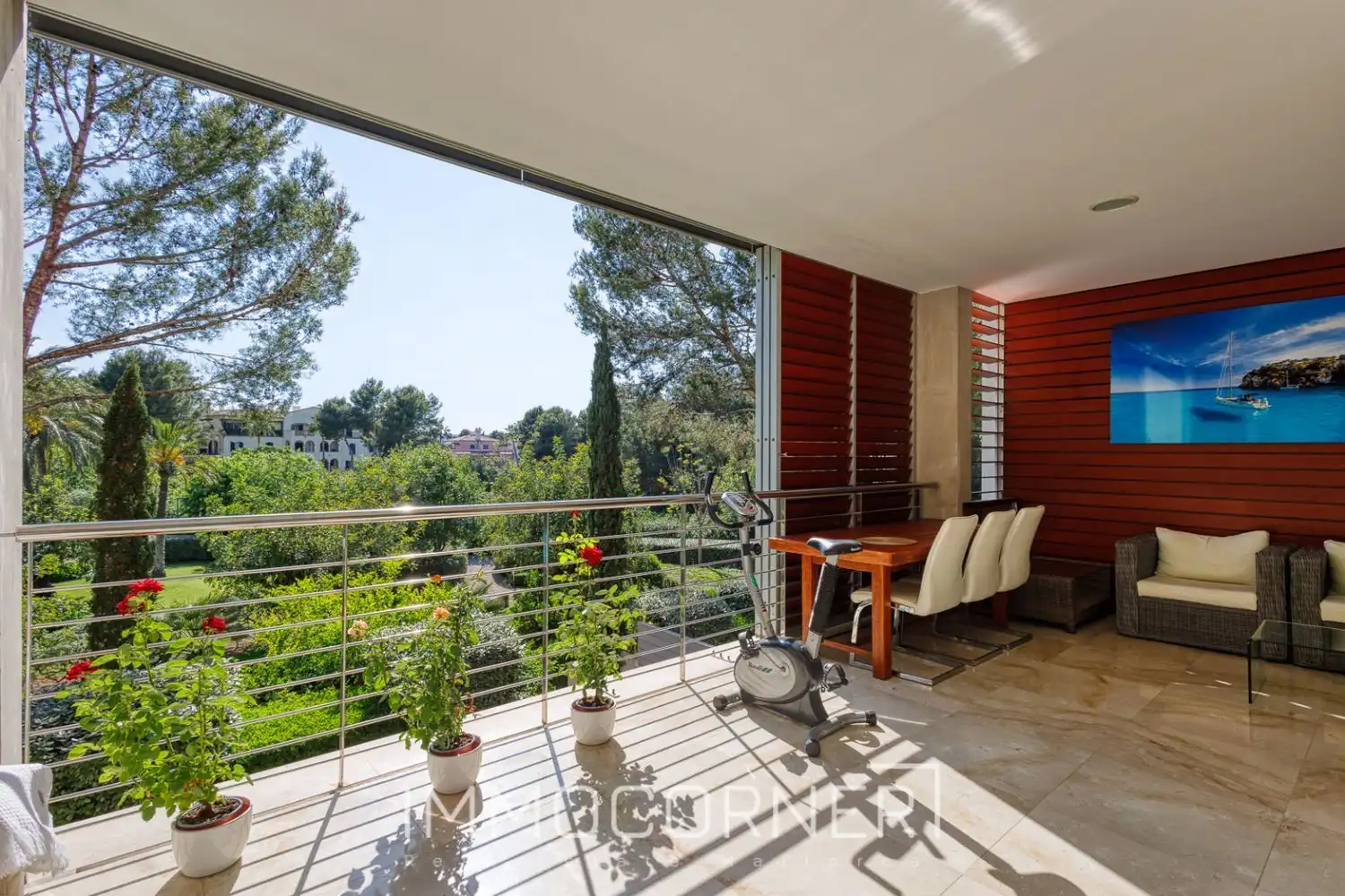 Terrace of Attic for rent in Calvià  with Air Conditioner, Private garden and Terrace