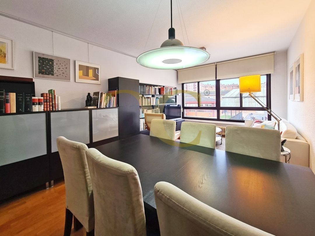 Dining room of Flat for sale in Gijón   with Heating, Terrace and Storage room