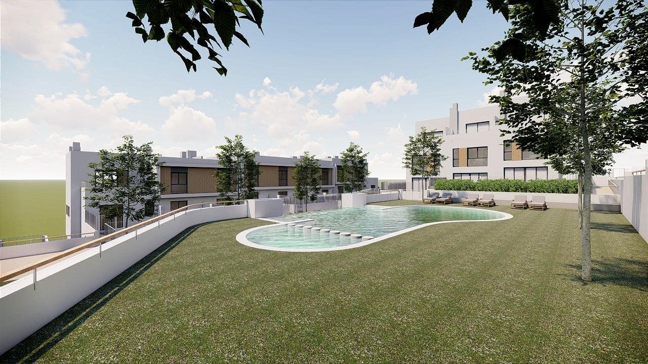 Swimming pool of Single-family semi-detached for sale in Benicasim / Benicàssim  with Private garden, Terrace and Balcony