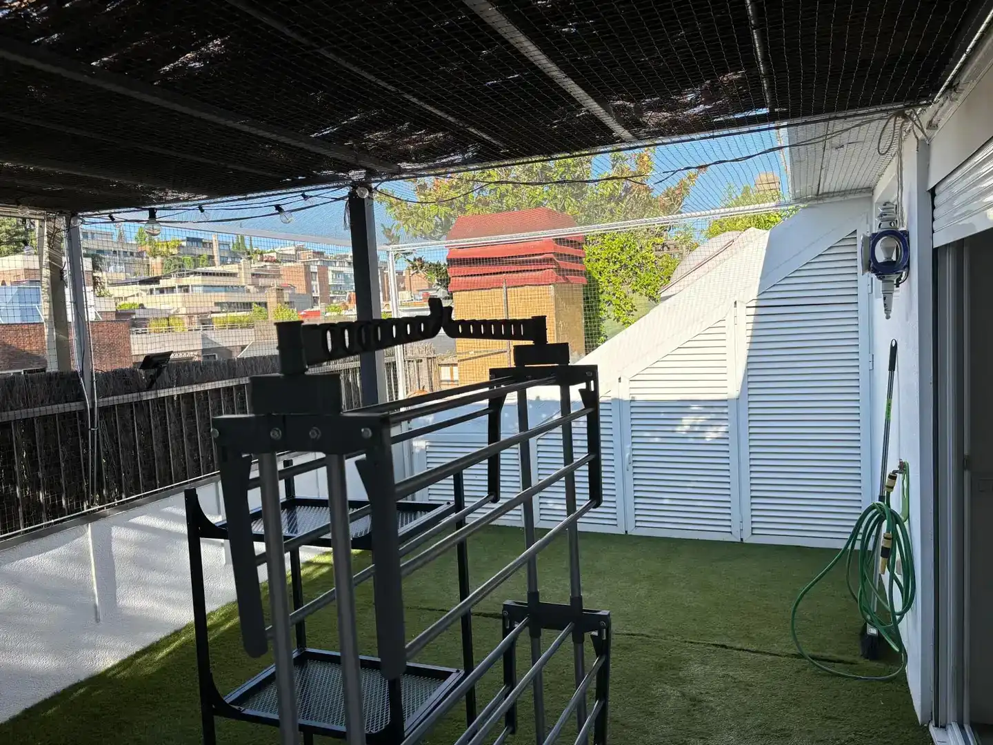 Terrasse von Maisonette zur Miete in  Madrid Capital mit Klimaanlage und Schwimmbad