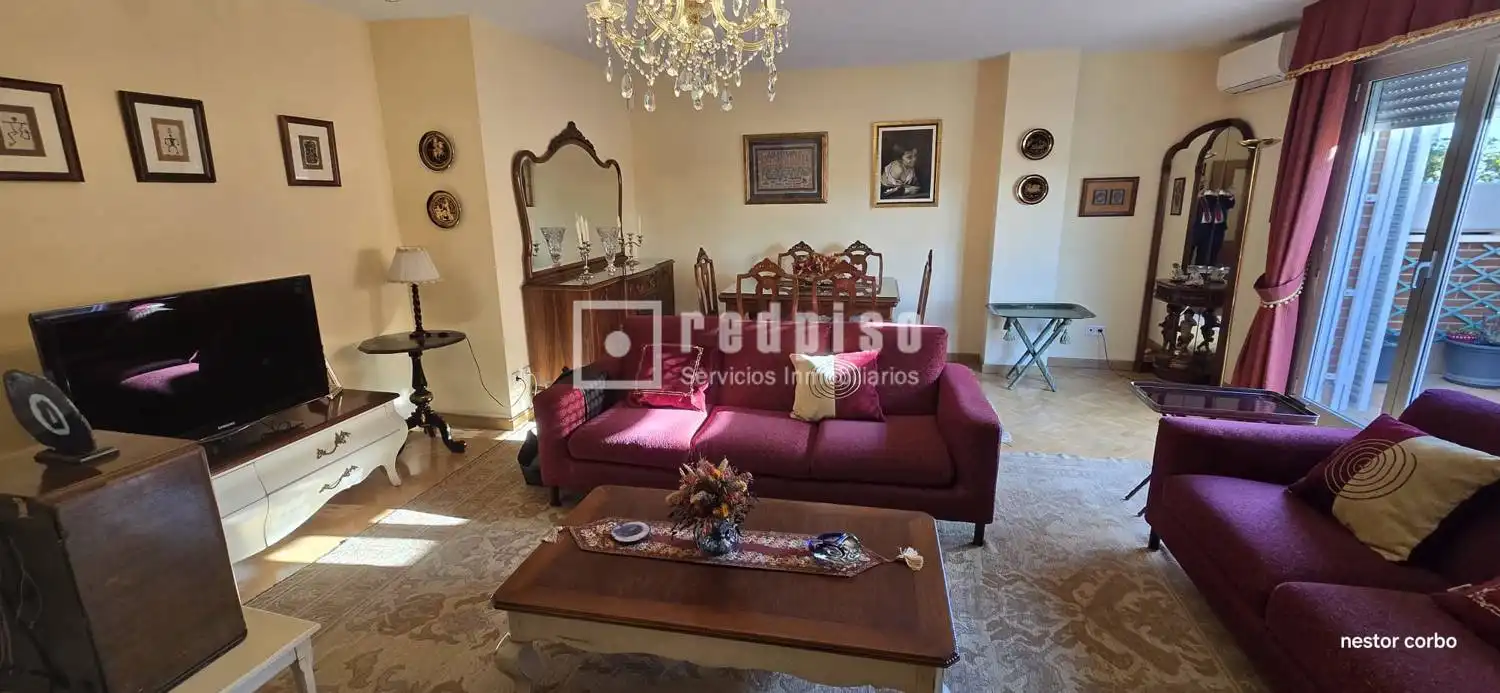 Living room of Flat for sale in Torrejón de Ardoz  with Heating, Private garden and Parquet flooring
