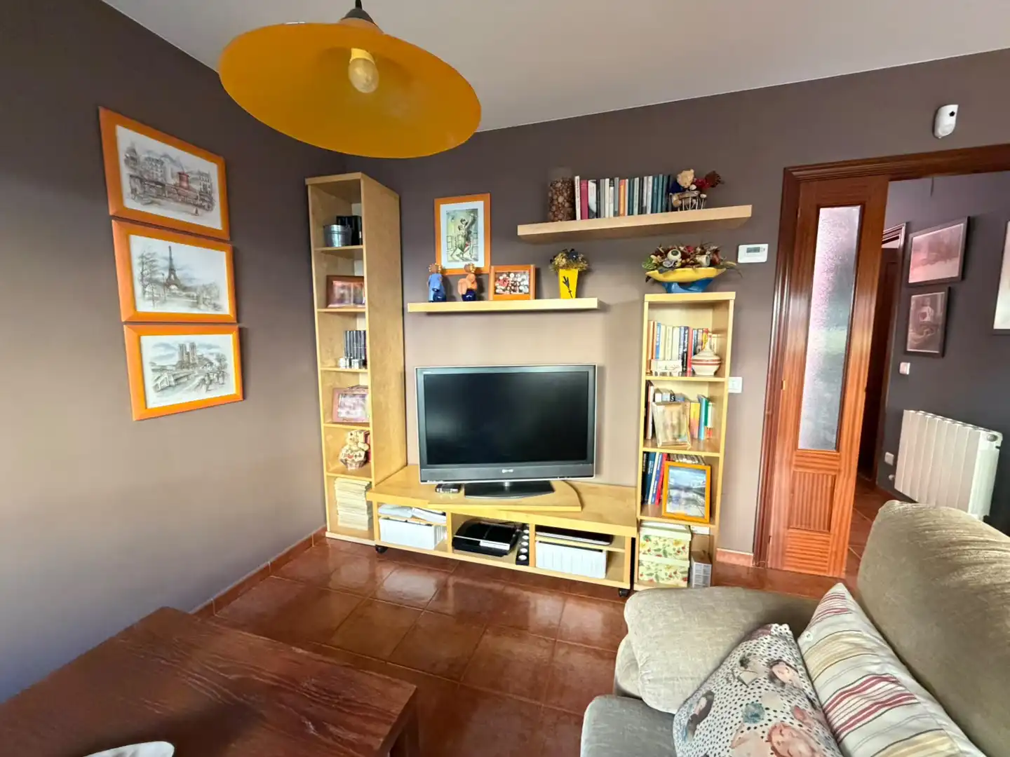 Sala de estar de Casa adosada en venta en Villanubla con Calefacción