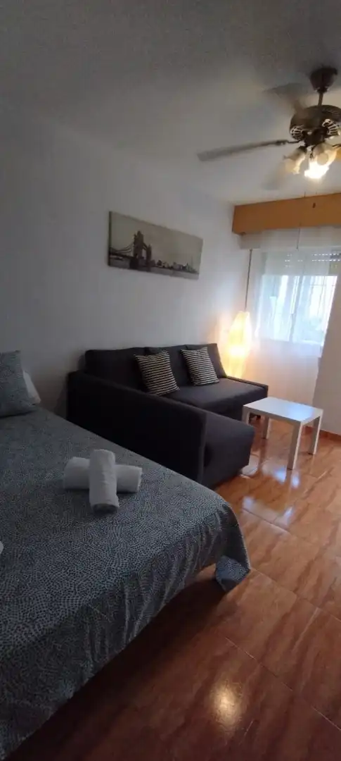 Wohnzimmer von Wohnung zur Miete in Torremolinos mit Möbliert, Waschmaschine und Gemeinschaftspool