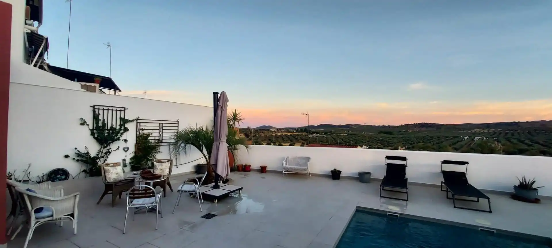 Terraza de Casa adosada en venta en Zalamea de la Serena con Aire acondicionado, Calefacción y Terraza