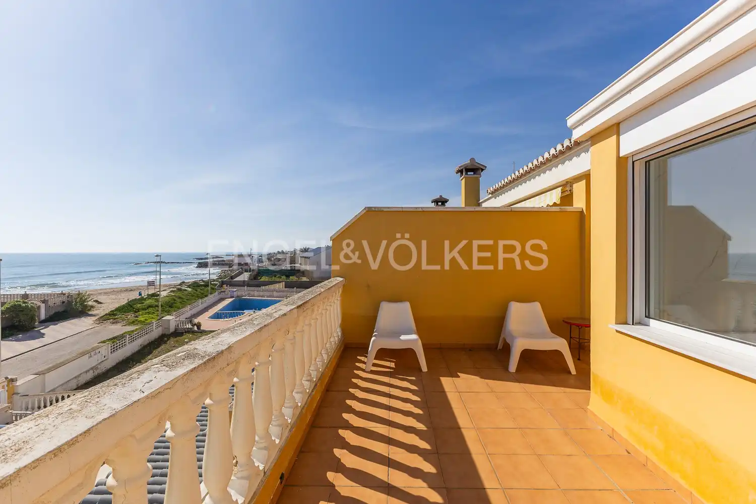 Terrace of Houses for rent in Cullera  with Air Conditioner, Heating and Private garden