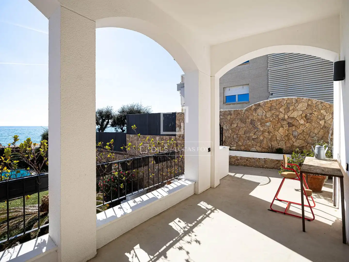 Terraza de Casa o chalet de alquiler en Caldes d'Estrac con Aire acondicionado, Calefacción y Jardín privado