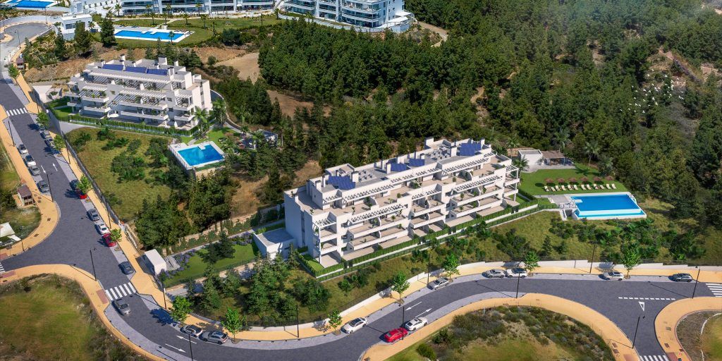 Außenansicht von Erdgeschoss zum Verkauf in Mijas mit Klimaanlage, Privatgarten und Terrasse
