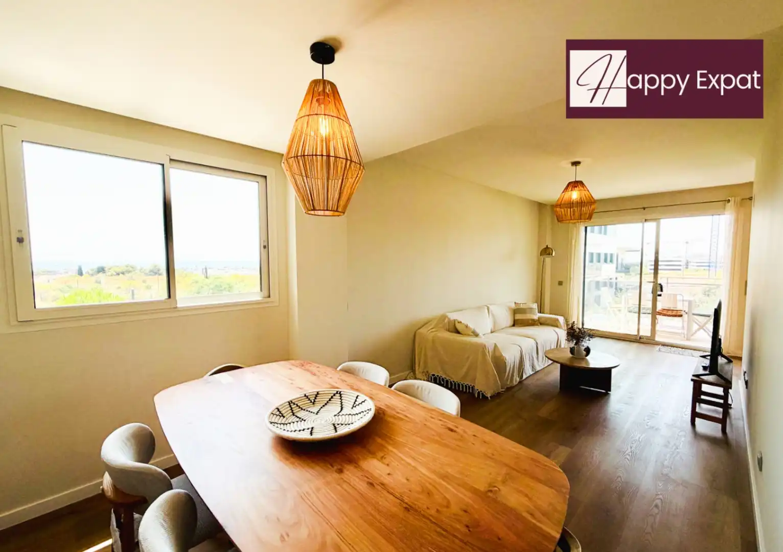 Sala d'estar de Apartament de lloguer en Sitges amb Aire condicionat, Calefacció i Jardí privat