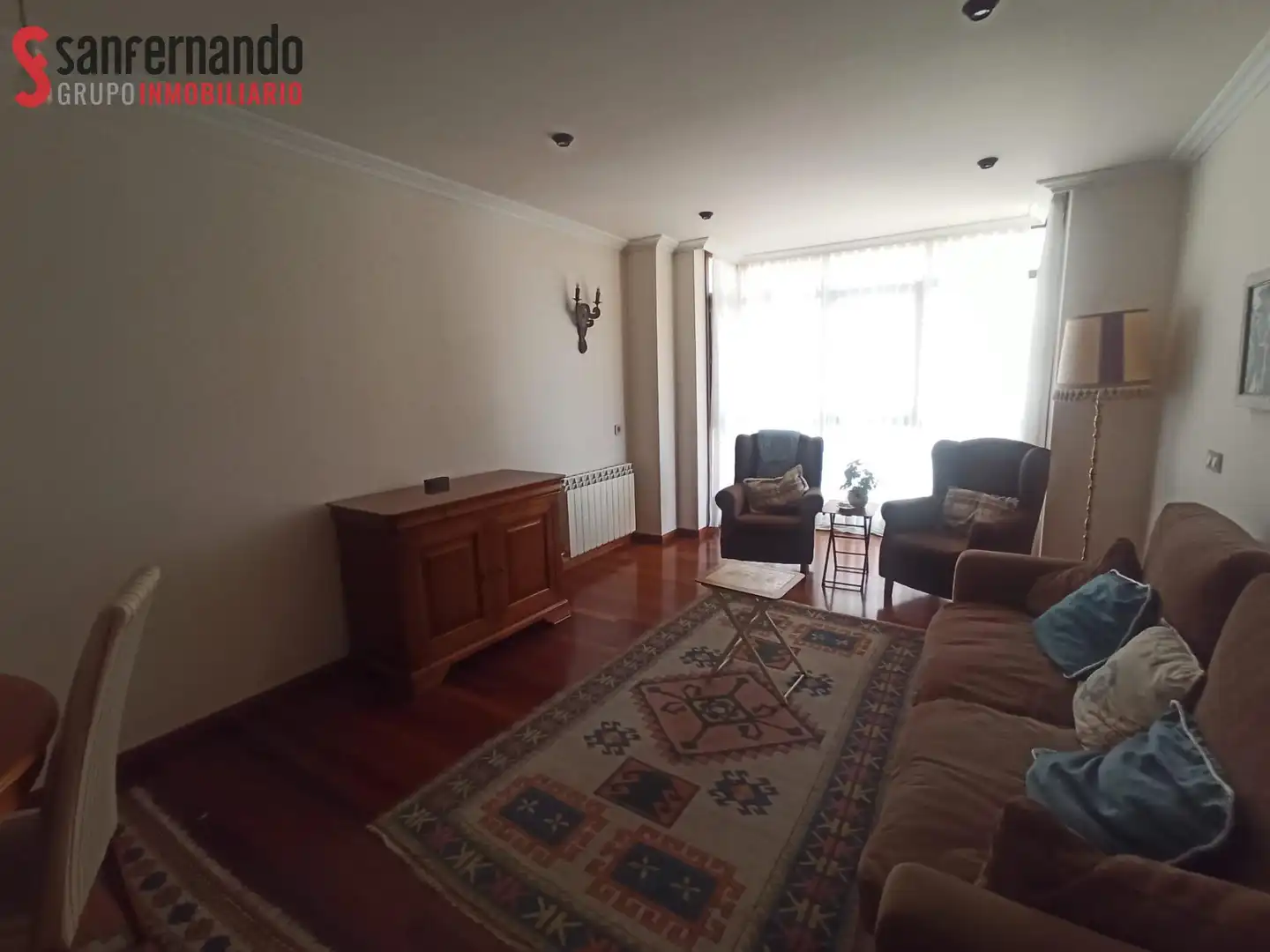Sala de estar de Piso de alquiler en Santander con Calefacción, Parquet y Amueblado