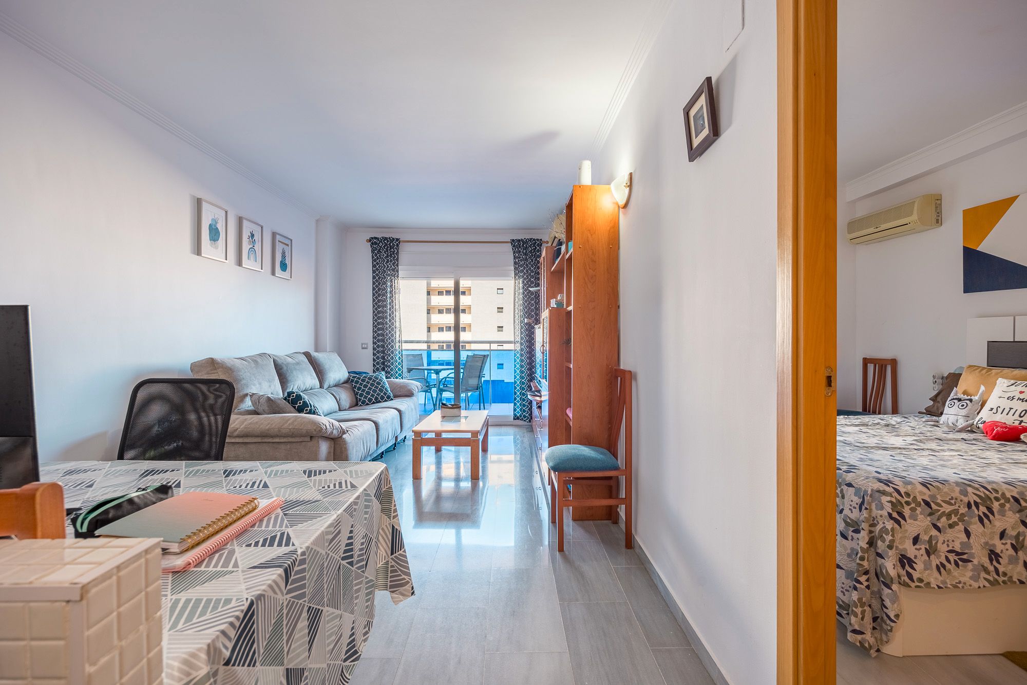 Dormitori de Apartament en venda en Villajoyosa / La Vila Joiosa amb Traster, Piscina i Moblat