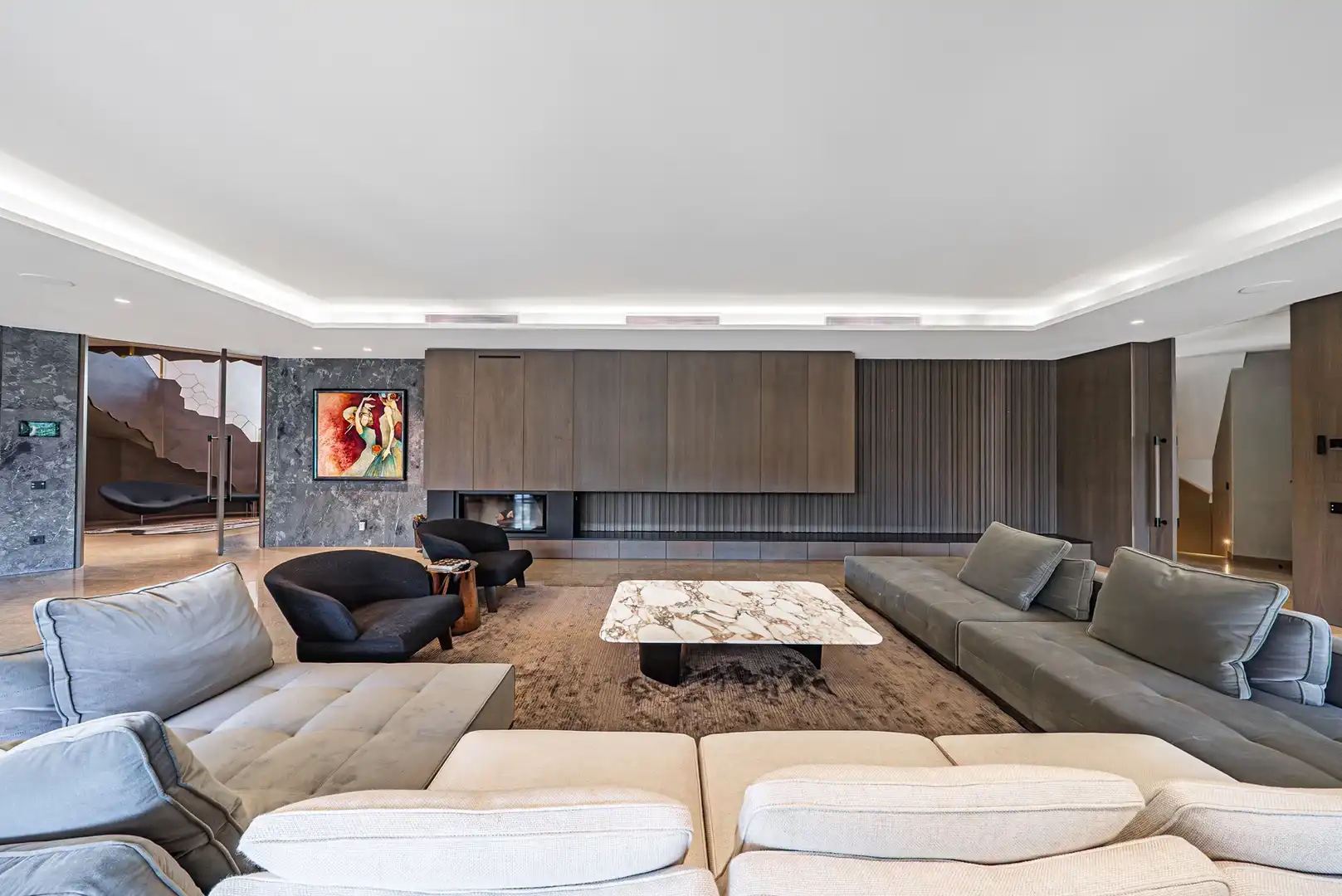 Living room of Houses for sale in Marbella  with Air Conditioner, Private garden and Terrace