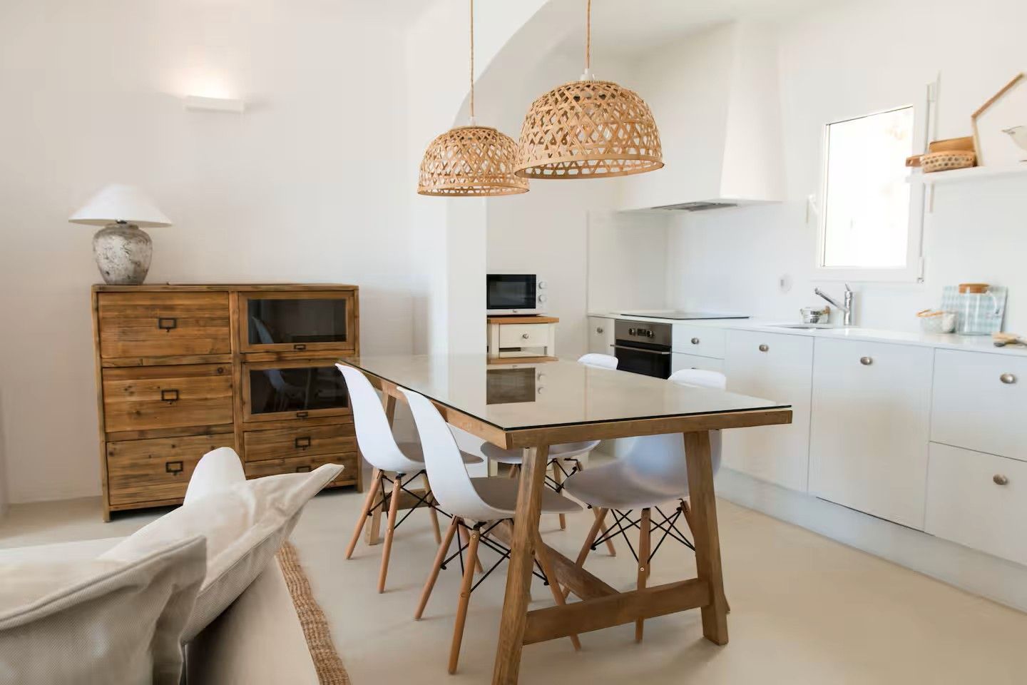 Kitchen of Flat to rent in Alaior  with Air Conditioner, Furnished and Microwave