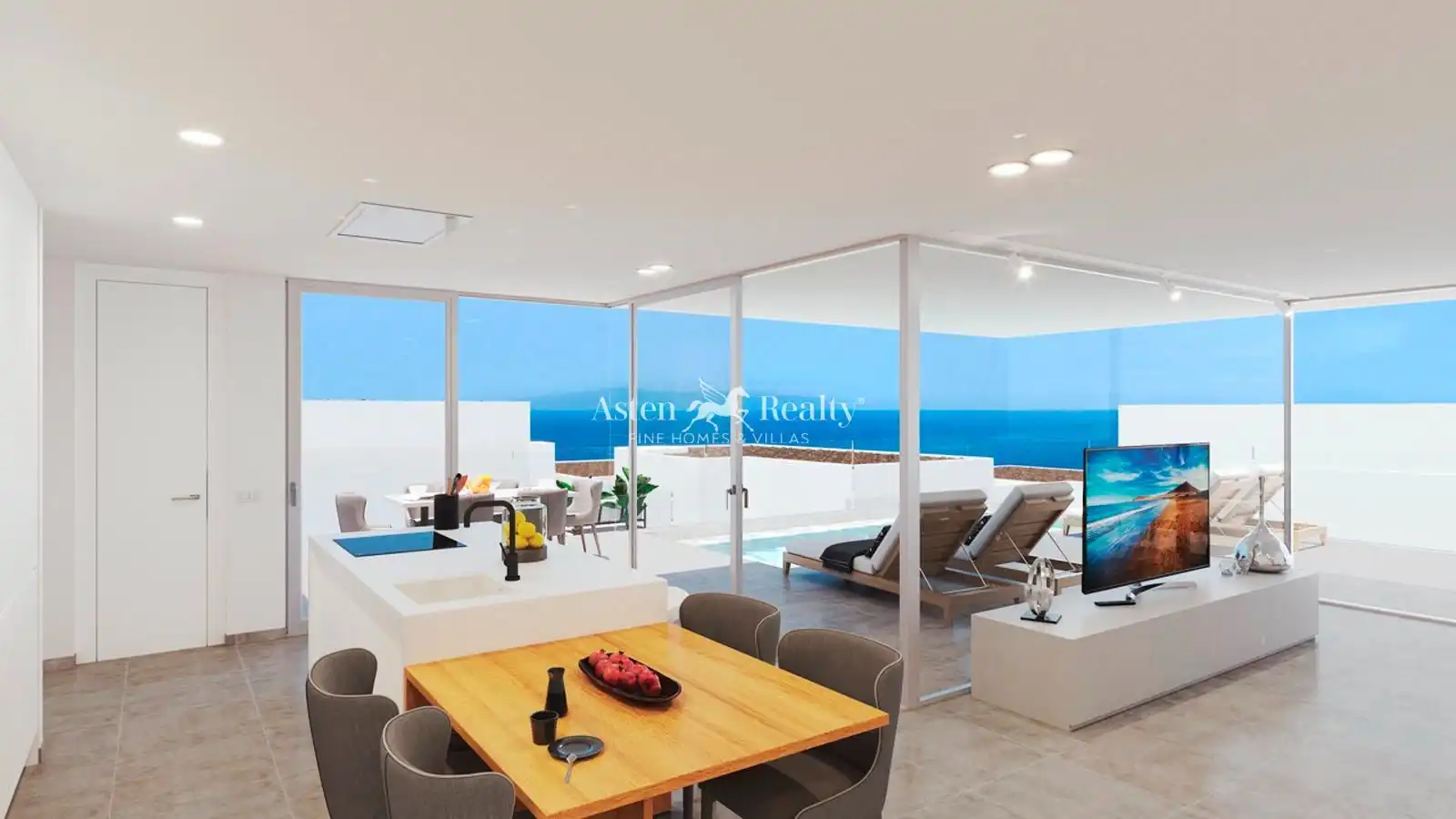 Living room of Houses for sale in Adeje  with Air Conditioner, Heating and Private garden
