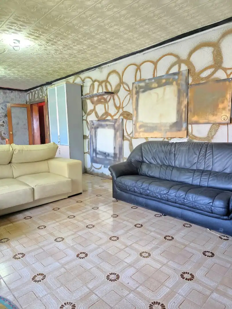 Wohnzimmer von Wohnung zum Verkauf in Alagón mit Privatgarten, Terrasse und Abstellraum