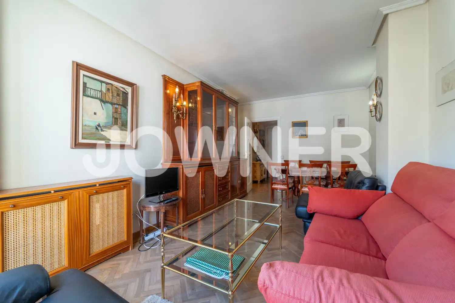 Living room of Flat for rent in Madrid  with Air Conditioner, Heating and Furnished