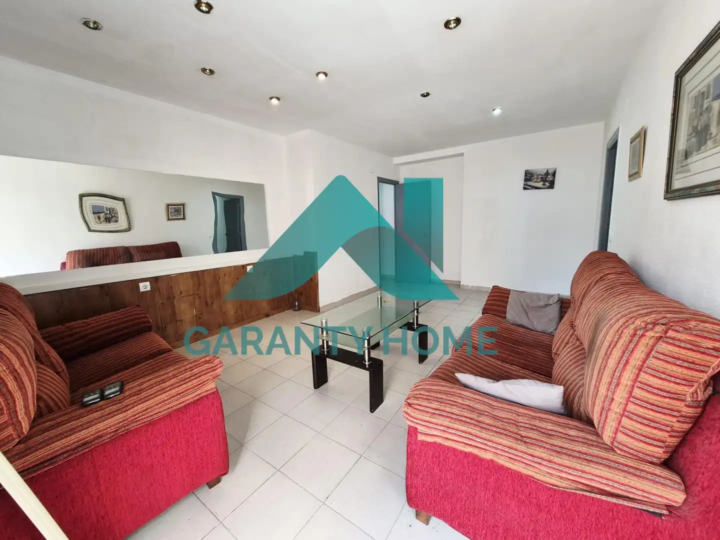 Sala d'estar de Apartament en venda en Cáceres amb Aire condicionat i Moblat